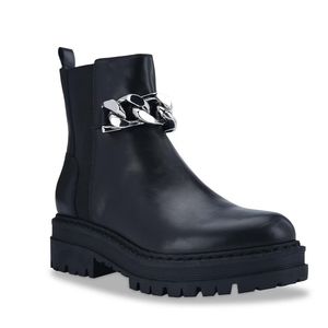 Marc Fisher LTD Parrie Silver Chain Platform Booties (in Box) 10M